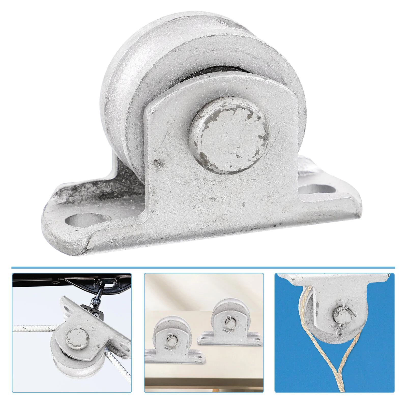 

Кабельный шкив, одноколесная веревочная система, лифтинг, тренажерный зал, чугунная, для фитнеса, маленькая Тяговая тележка, подвесной провод, буксировка