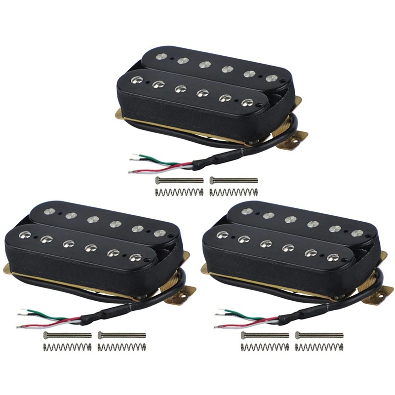 

3X Electric Guitar Humbucker Pickups Neck Alnico V Pickup Black