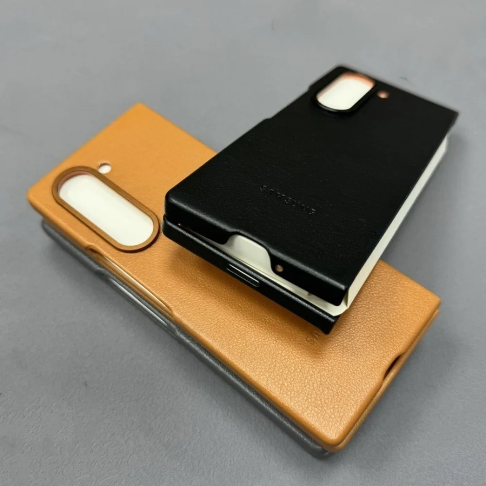 Фото Samsung Galaxy Z Fold 6fold6 5G Высококачественный экологически чистый чехол для телефона Роскошный деловой чехол для Fold 6 Защитный чехол с коробкой №5