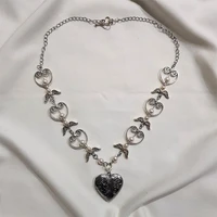 beautiful heart shaped photo box necklace fairycore goblincore cottagecore handmade y2k necklaces women 2021 jewelry