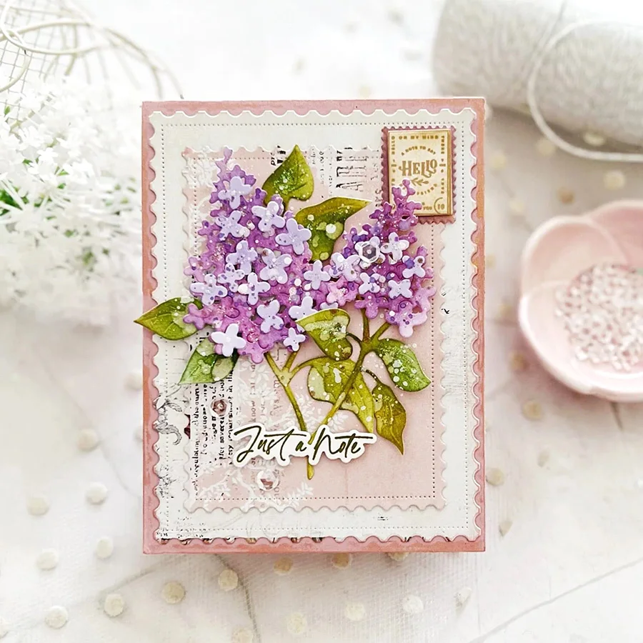 BotaniCuts сирень металлические штампы для DIY скрапбукинга альбом бумажные украшения