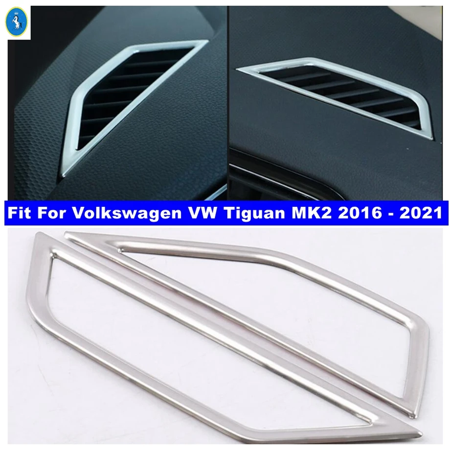 

Dashboard Upper Side Air AC Outlet Vent Decor Frame Cover Trim Fit For VW Volkswagen Tiguan MK2 2016 - 2021 Interior Accessories