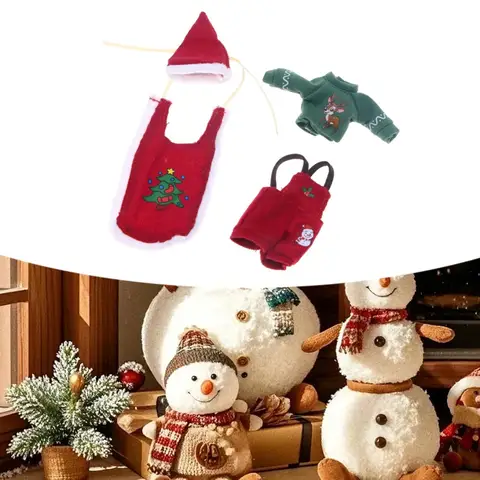 Рождественская одежда для кукол BJD 1/12