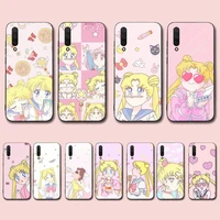 bandai japanese cartoon girls sailor moon kawaii phone case for xiaomi mi 5 6 8 9 10 lite pro se mix 2s 3 f1 max2 3