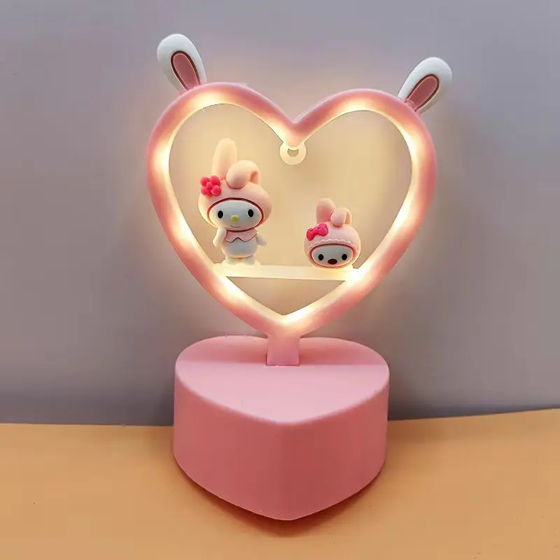 Ночник Hello Kitty Sanrio Cinnamoroll Melody Kuromi детская светящаяся настольная лампа с героями