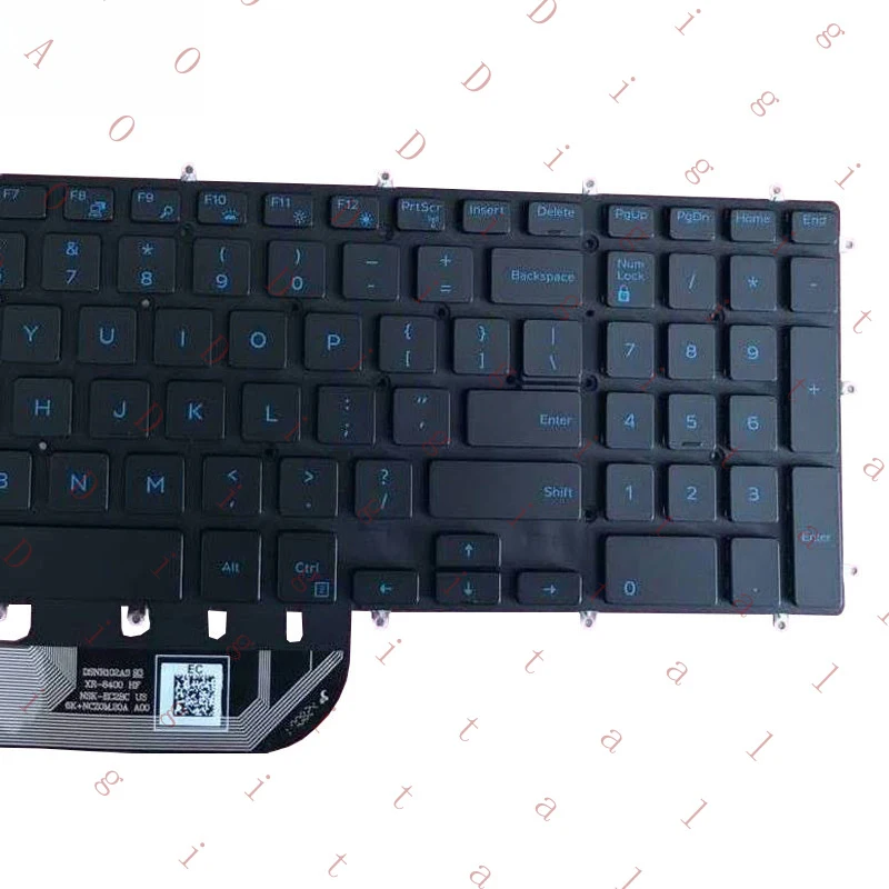 Фото НОВАЯ КЛАВИАТУРА ДЛЯ DELL G3 3579 P75F 3779 G5 15 5587 G7 15 7588 с синей подсветкой, раскладка US №5