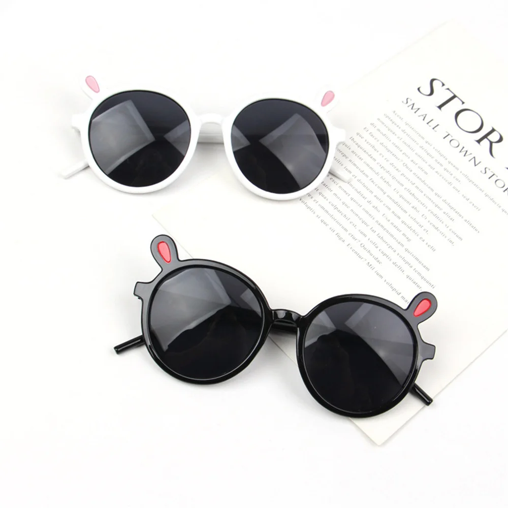 

Cute Pink Cat Ear Kids Sunglasses Cat Eye Children Glasses Girls Red Black Baby Boys Round Eyeglasses Party Outdoor Eyewear New