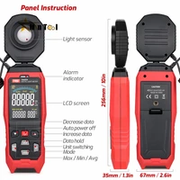 ta632ab digital light meter photography luxmeter detachable probe illuminometer luxfc photometer tester measuring tools