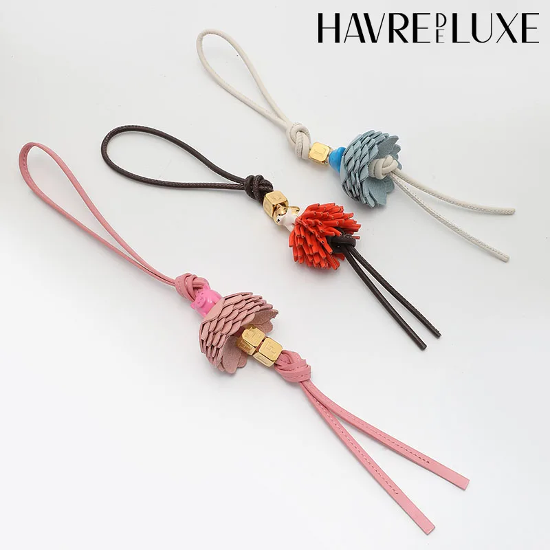 Сумка из воловьей кожи подвеска для сумки веревки ручной работы с цветком милый