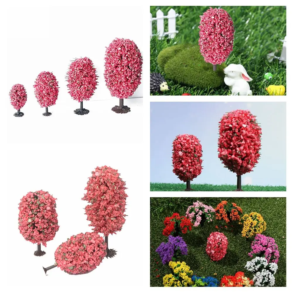 

Miniatures Crafts Garden Landscape Railroad Scenery Spherical Egg Tree Flower Models Sand Table Model Christmas Tree