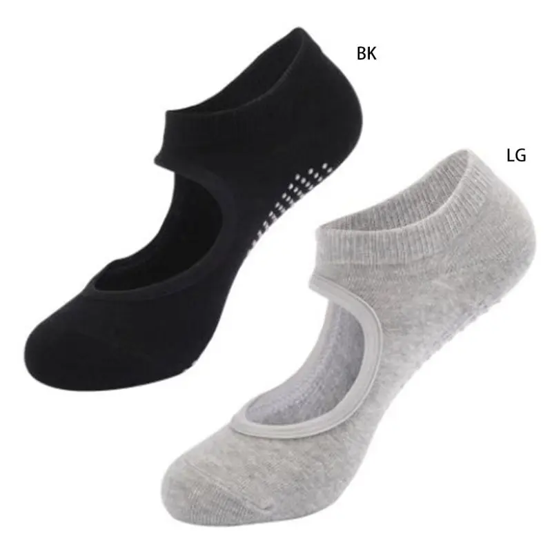 

Anti-skid Sticky Grip Pilates Slipper Socks Cushioned Soles Home, Workout Sports