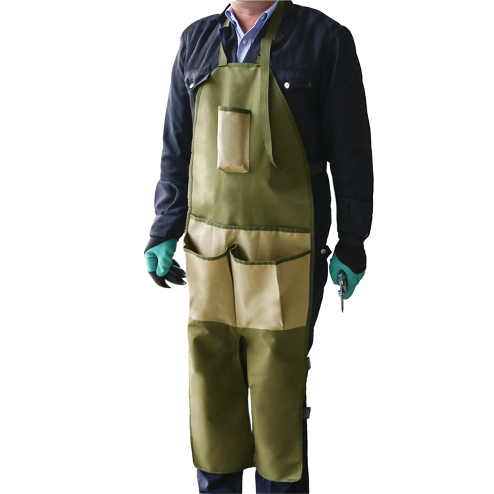 

Gardening Leggings Apron Multi-Pockets Apron Stylish Split Leg Apron With Multiple Pockets Comfortable To Wear Multifunctional