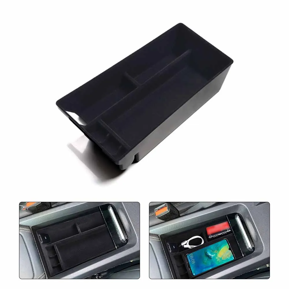 

Car Accessories Car Storage Box ABS+Flocking Black Durable For Ford For Mustang Mach-E Car Ford Mustang Mach-E