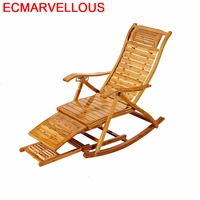 dobravel relax balcony furniture rocking chair bamboo folding bed cama plegable sillon reclinable fauteuil salon chaise lounge
