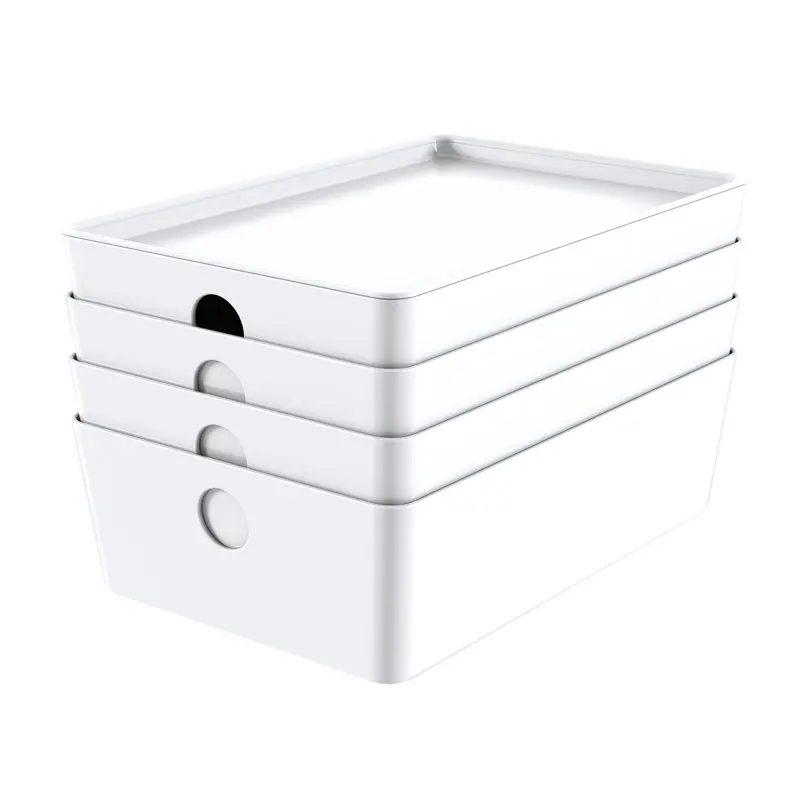 

Small Lidded Storage White Set of 4