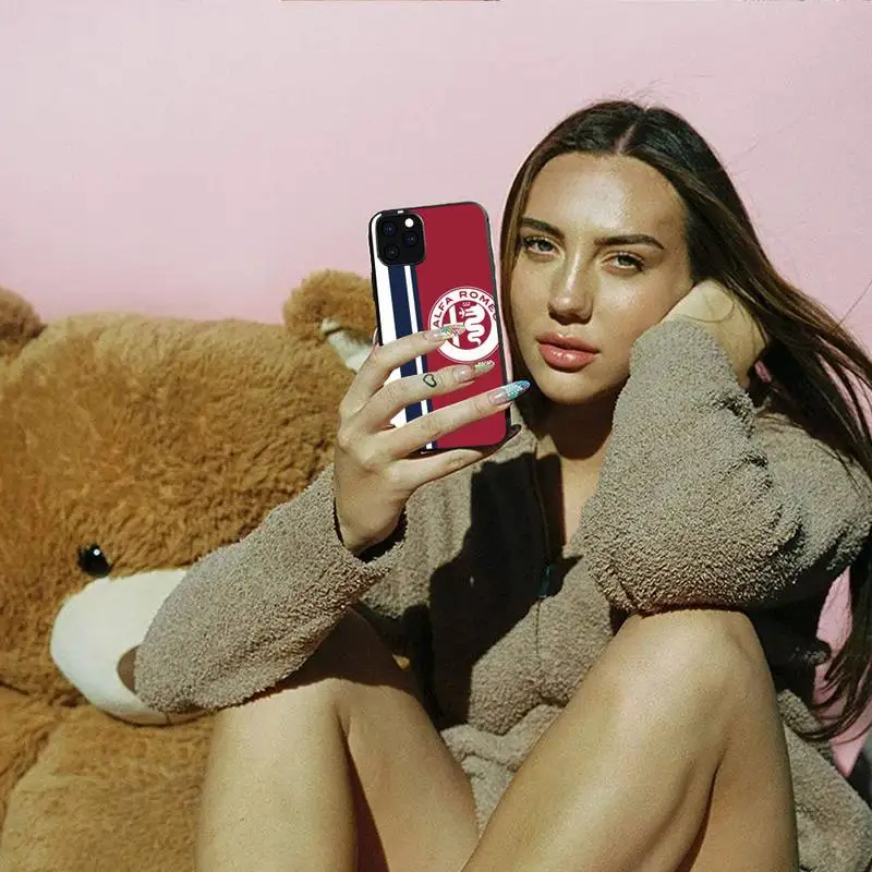 

Alfa Italy Fashion Car Phone Case For Iphone6 6s 7 8 Plus XR X XSmax 11 12 13 14 Pro Mini Max