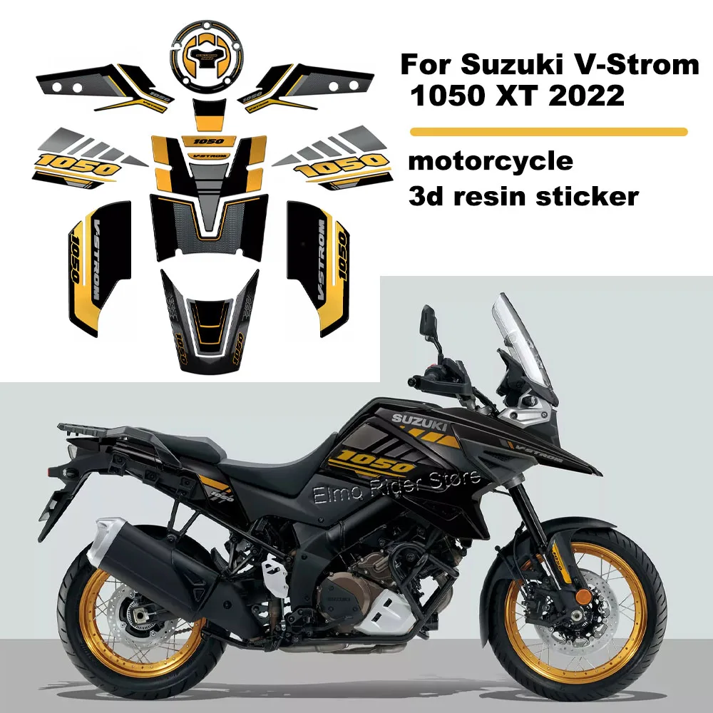 Для Suzuki V-Strom 1050 XT 2022 мотоцикл 3D гель защитная наклейка из эпоксидной смолы