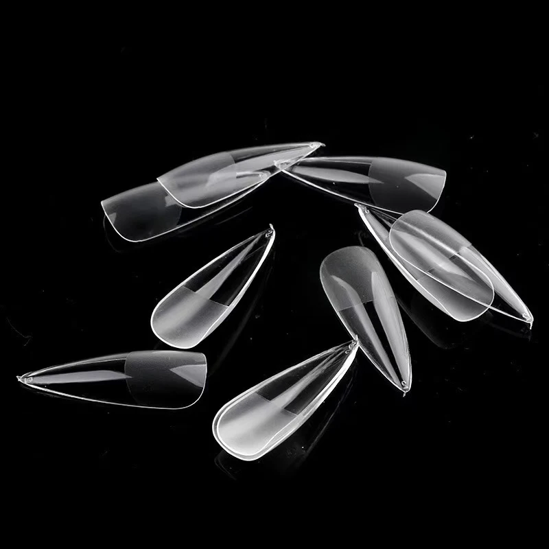 

240 искусственные ногти, полуматовые накладные ногти с полным покрытием, накладные ногти с нажимом, острые накладные ногти, не оставляющие сл...