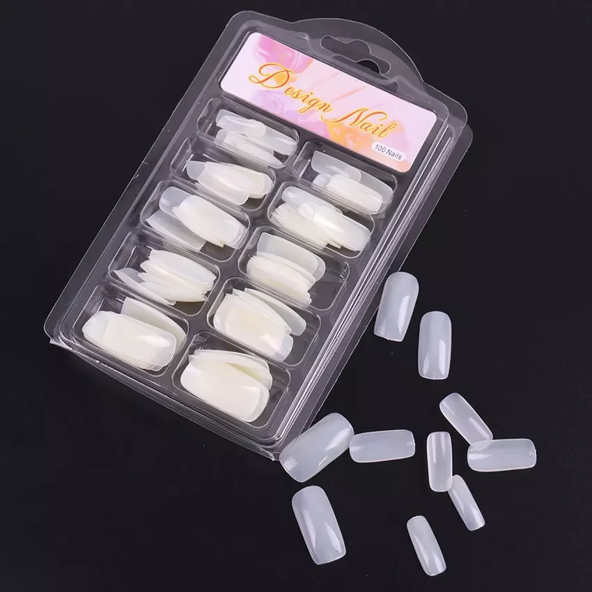 

100PCS Natural Color French False Nail Tips Artificial Fake Nails Art Acrylic Manicure Tools