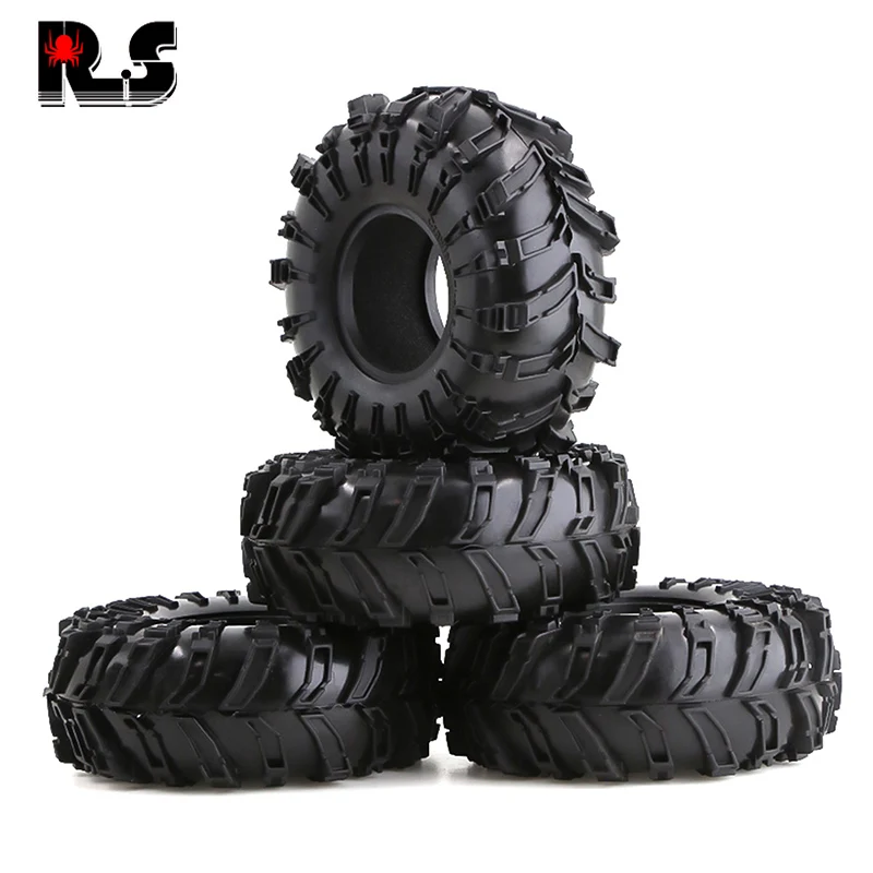 

4pcs 2.2 inch Rubber Tyre 2.2 Wheel Tires 150X64MM for 1/10 RC Crawler Wraith RR10 SCX10 Jeep Wrangler 2.2 WHEEL R55