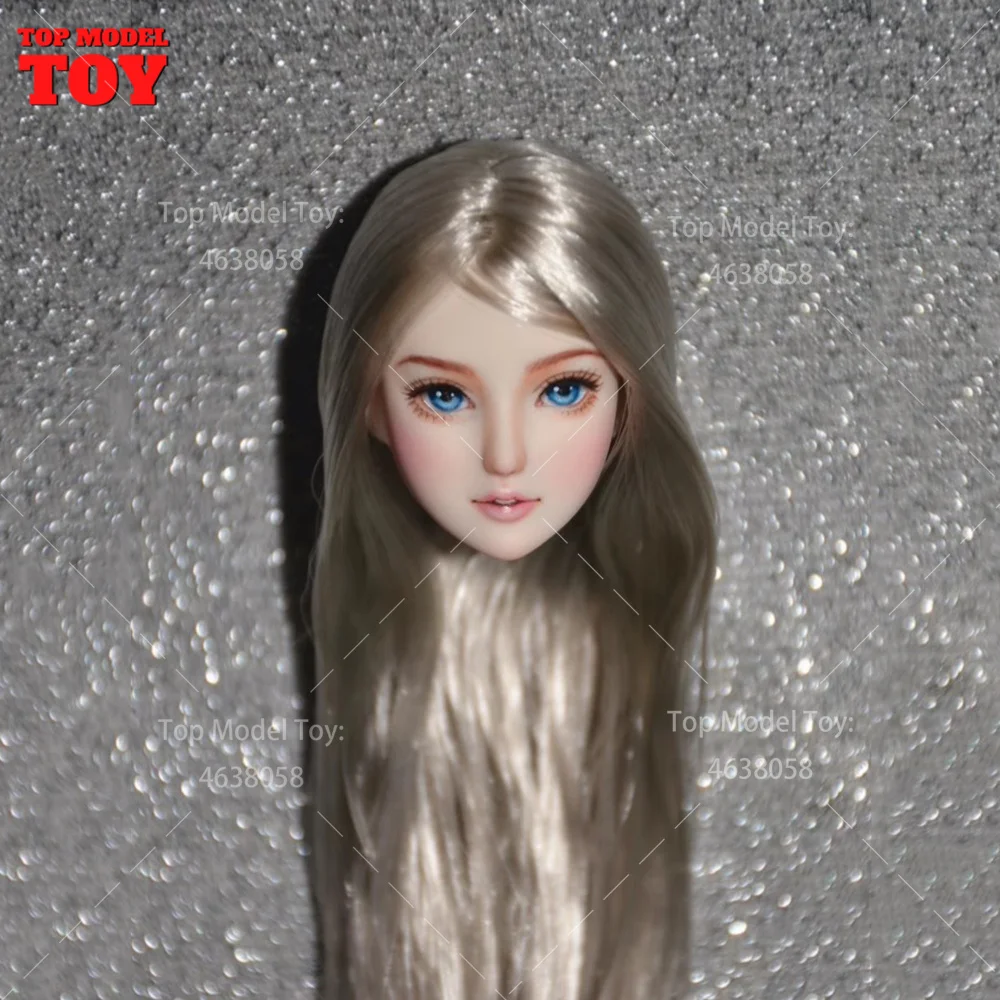 Масштаб 1/6 персонализация красивая девушка голова Obitsu голубые глаза модель для