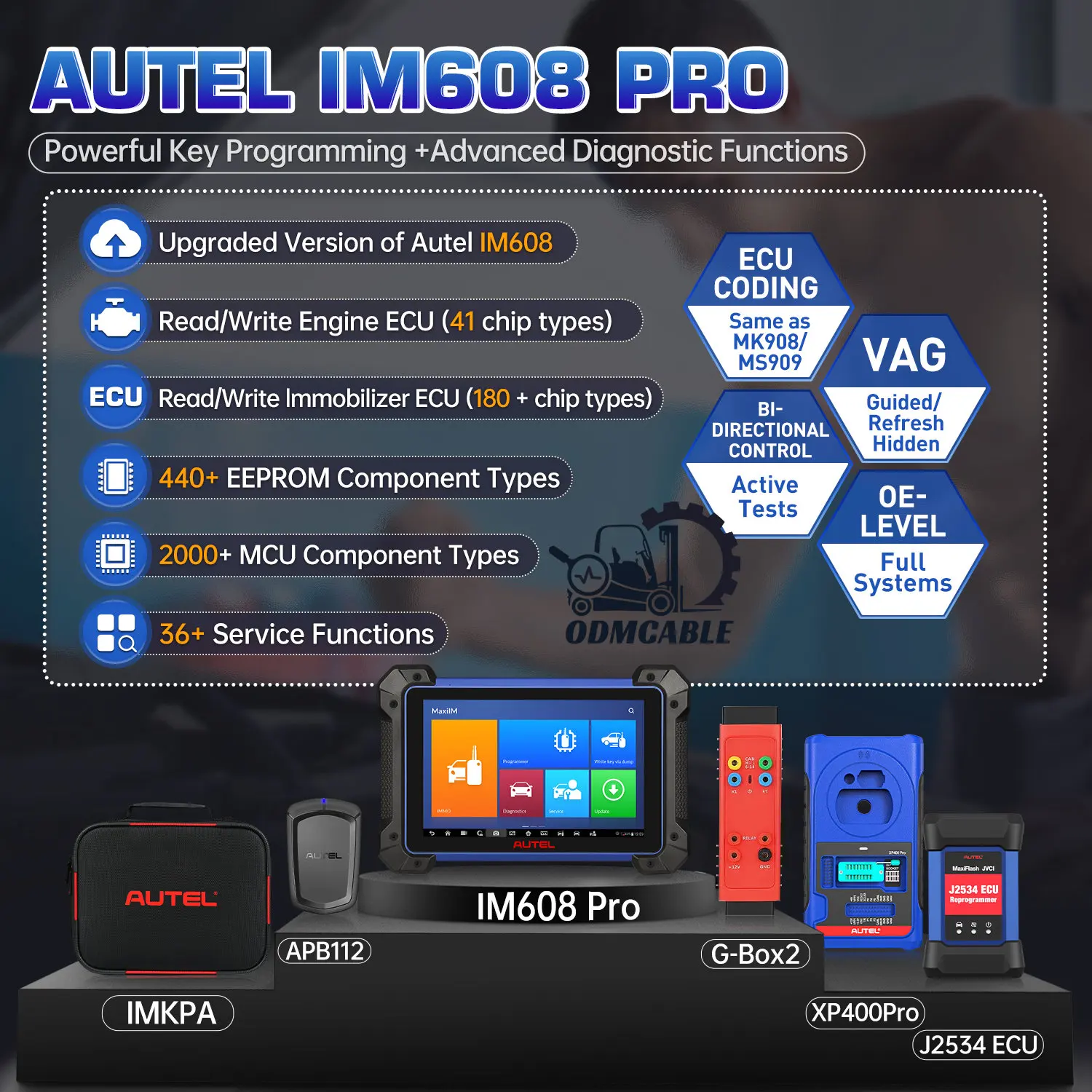 Программатор ключей Autel MaxiIM IM608 PRO диагностический инструмент OBD2