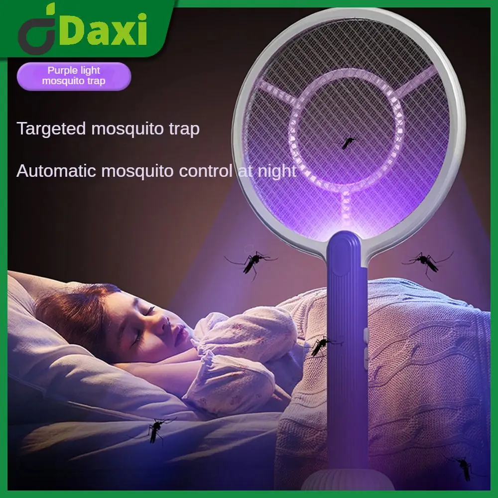 

Silent Mosquito Repellent Two-in-one Usb Rechargeable Mosquito Swatter 50cm × 23cm Foldable Household Mosquito Killer 5v/2w