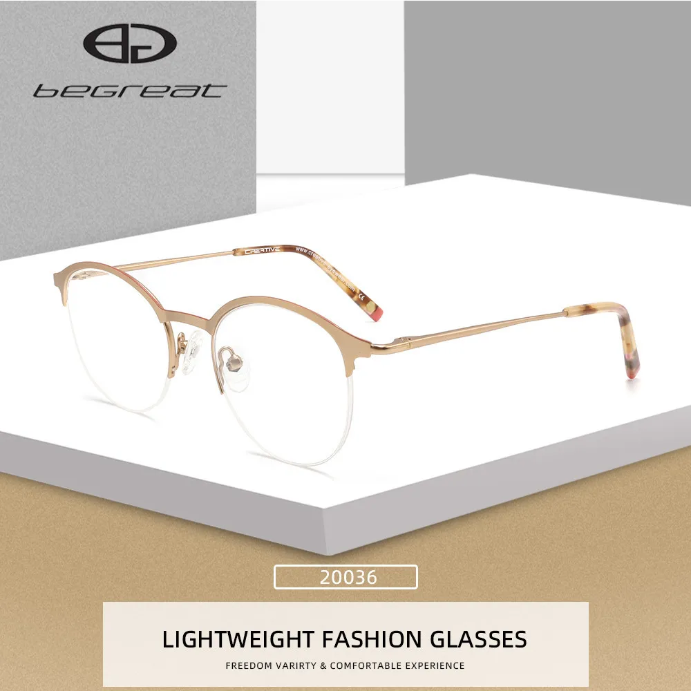 

Fashion Classic Metal Anti-Blue Light Glasses Women Men Vintage Round Frame Computer Game Goggles Blue Ray Blocking Eyeglasses