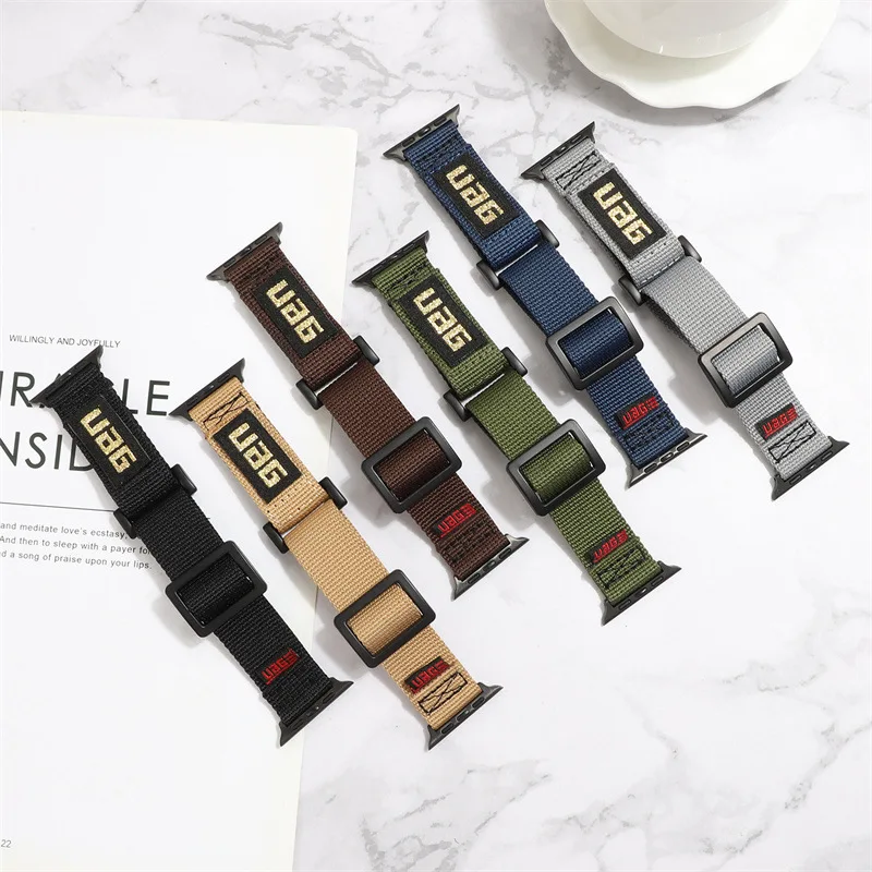 

Ремешок нейлоновый для Apple watch Ultra band, роскошный браслет magic loop для iWatch series 8 7 5 4, 49 мм 45 мм 41 мм 44 мм 38 мм 44 мм