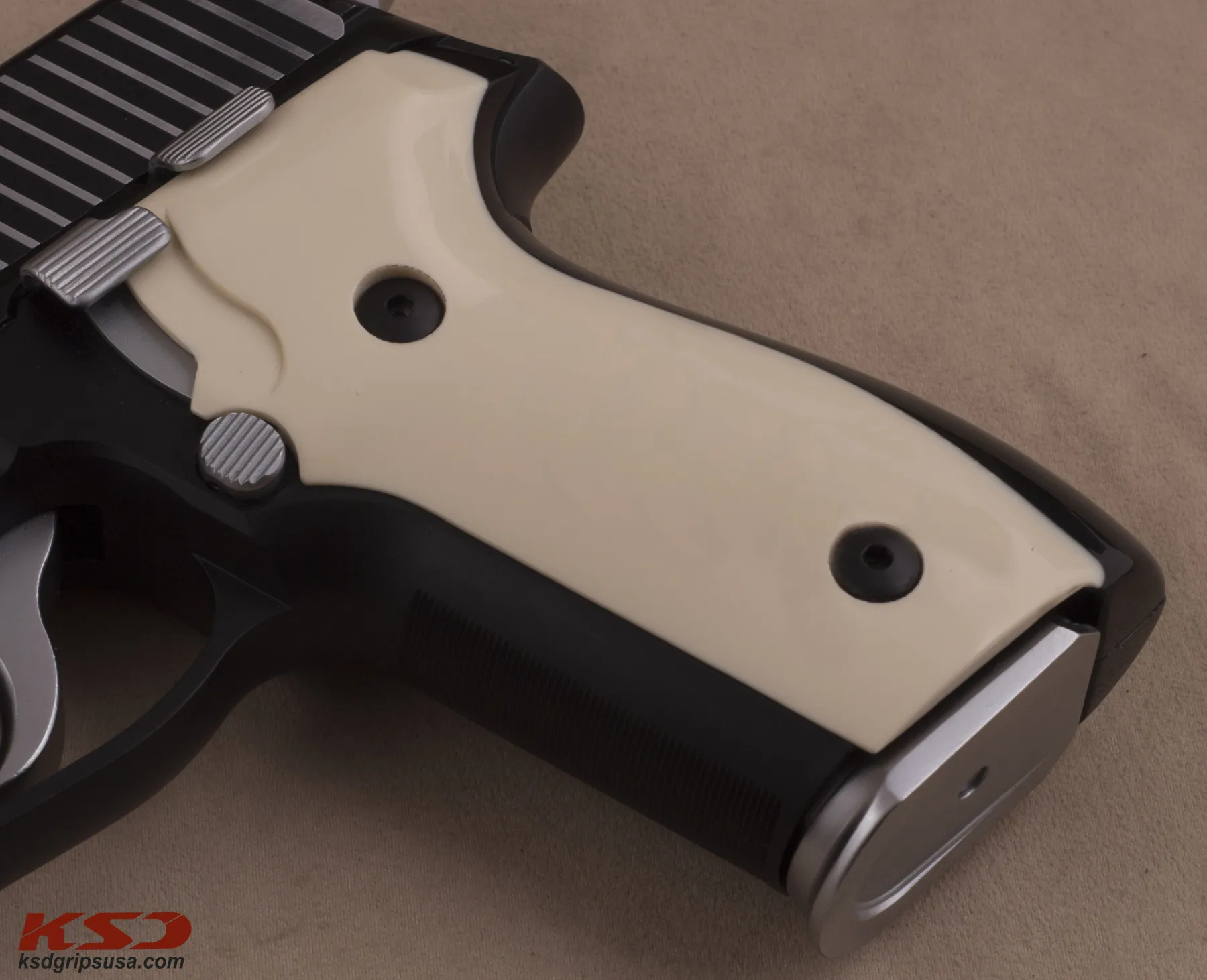 

Ksd Sig Sauer P228 P229 Model Compatible Ivory Acrylic Grip for Replacement