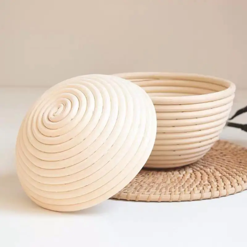 

European Fermented Rattan Basket Indonesian Rattan Vietnamese Rattan Baking Utensils Country Bread Round Bread Pastry Tools