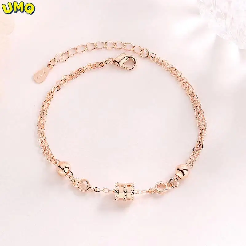 

Small Waist Transfer Rose Gold Bracelet Female 2021 Korean Version Simple Niche Design Net Red Hand Jewelry Birthday Gift