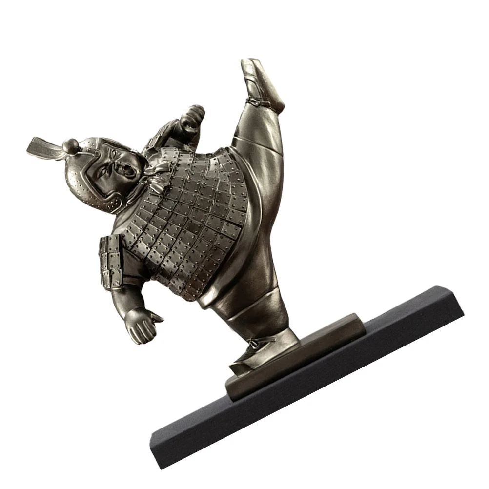 

1 Pc Terracotta Warriors Sculptures Retro Statue Adornments Sculpture Decoration