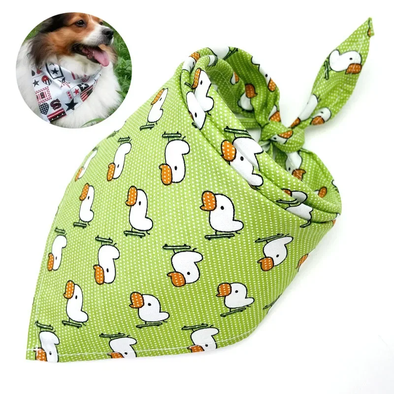 Массовая бандана для собак 30/50 шт. хлопковая треугольная повязка домашних