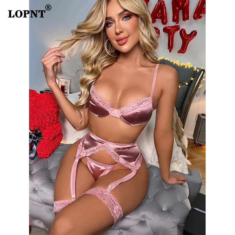 Привлекательное нижнее белье Lopnt необычное с ремнем 3 шт. интимные товары