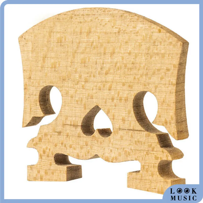 

LOOK Standard Maple Wood Violin Bridge Upside Down Heart For 4/4-1/8 Violin Use Violin Family Replacement Accessories