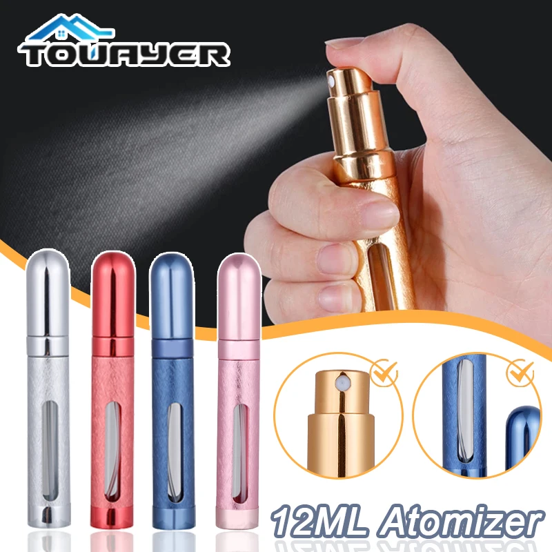 

Towayer 12ml Portable Mini Travel Perfume Bottle Atomizer Refillable Empty Spray Bottle for Women Men Spray Scent Aftershave