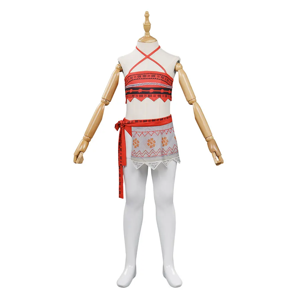 

Kids Children Moana Swimsuit Cosplay Costume Two-Piece Swimwear Halloween Carnival Suit
