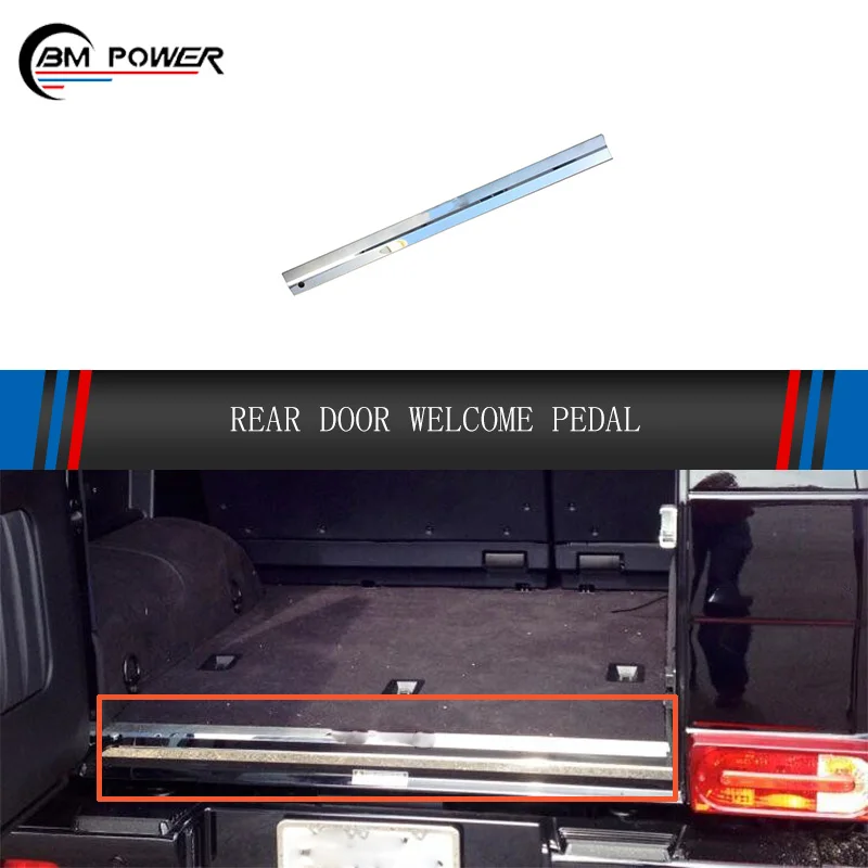 

G Class W463 G63 G65 Automatic Car Side Step Board W463 Rear Door Welcome Pedal With Logo