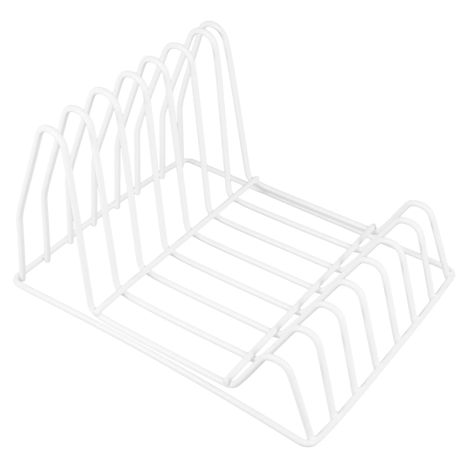 

Iron Book Stand Hollow Magazine Rack Tabletop Decorative Book Organizer Office Supply