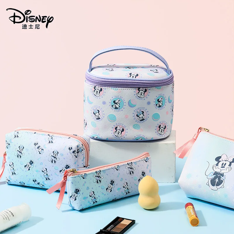 

Новая косметичка волшебного цвета Disney мультяшная Минни Многофункциональная портативная дорожная сумка для хранения