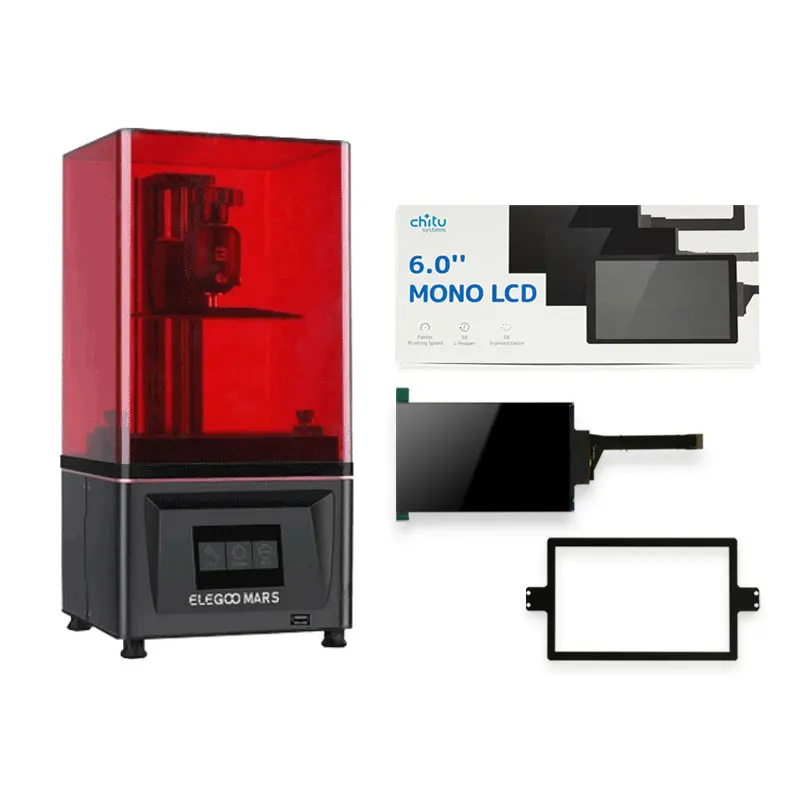Chitusystems 3D printer Upgrade Kit For 6.08inch 2K MONO For Elegoo Mars/ Elegoo Mars Pro