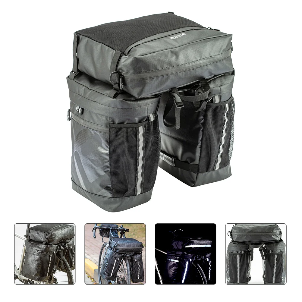 

1Pc Bicycles Rear Seat Shelf Bag Carry Bag 3-in-1 Bike Pannier Bag Cycling Bag