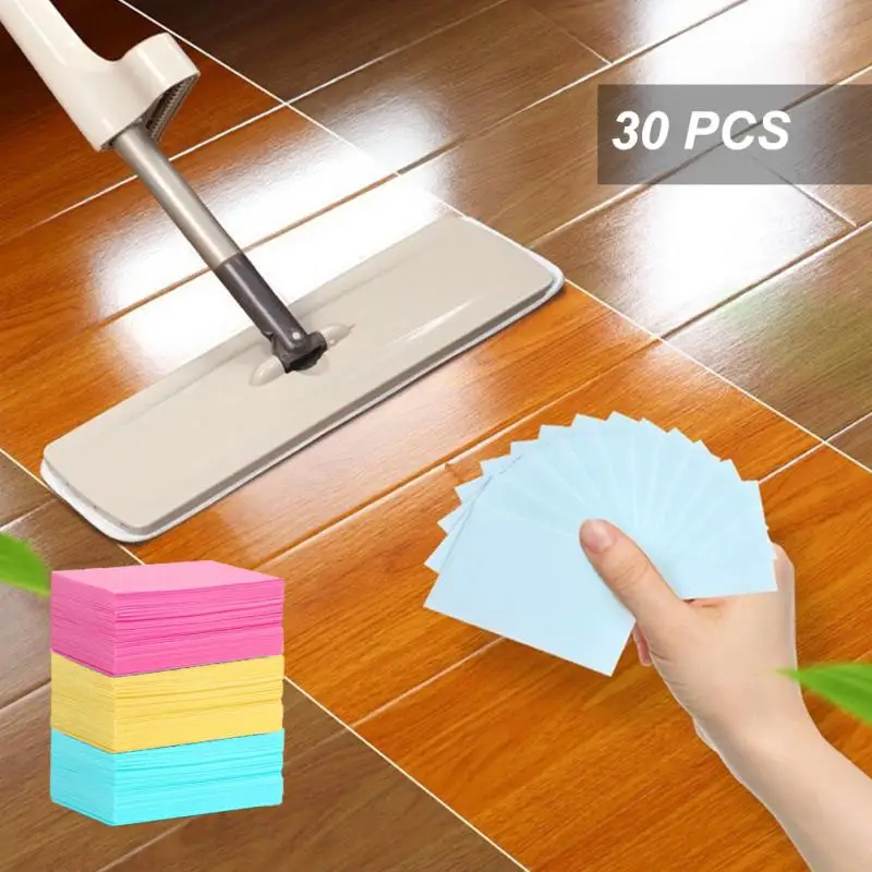 

30 шт., деревянные салфетки для чистки пола