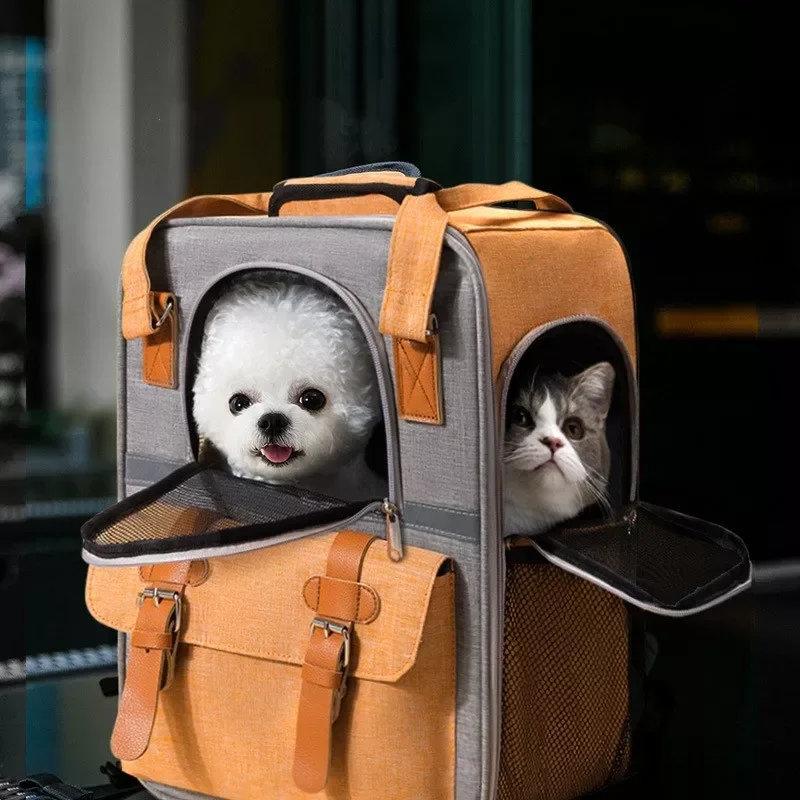 

Портативный переносной рюкзак для домашних животных, складной вместительный рюкзак для переноски кошек, товары для путешествий на открыто...