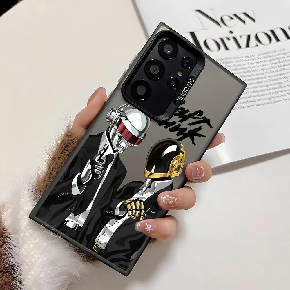 Фото Чехол для телефона Daft Punk для Samsung Galaxy S25 Edge S24 S23 S22 S21 S20 Ultra, силиконовый, цветной, серебристый №2