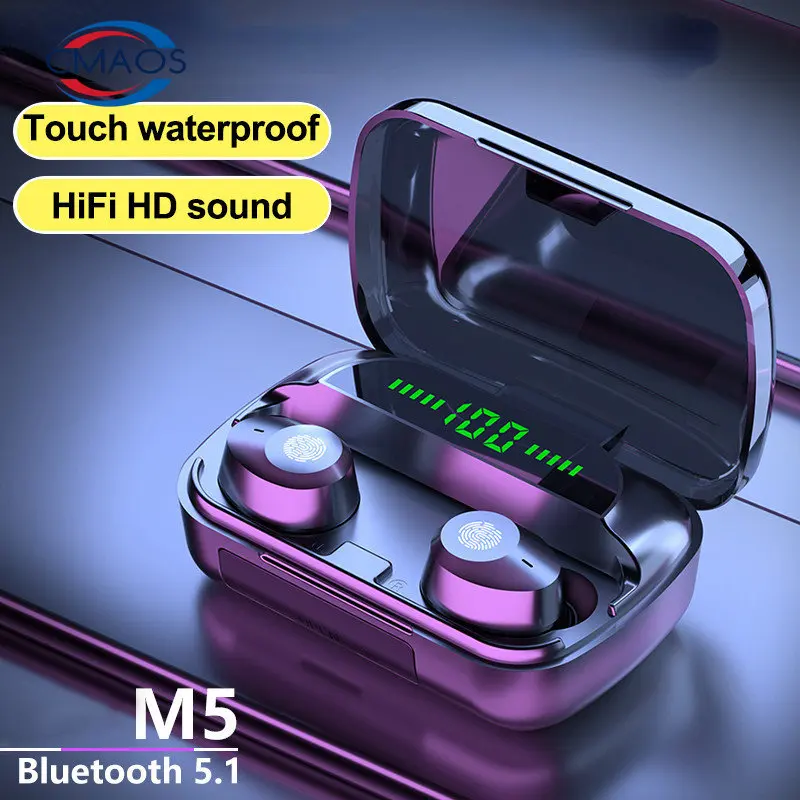 

New Private Model TWS Bluetooth-compatible Headset Wireless Earphones Binaural Sports Headphones Mini Waterproof OEM in-Ear 5.1