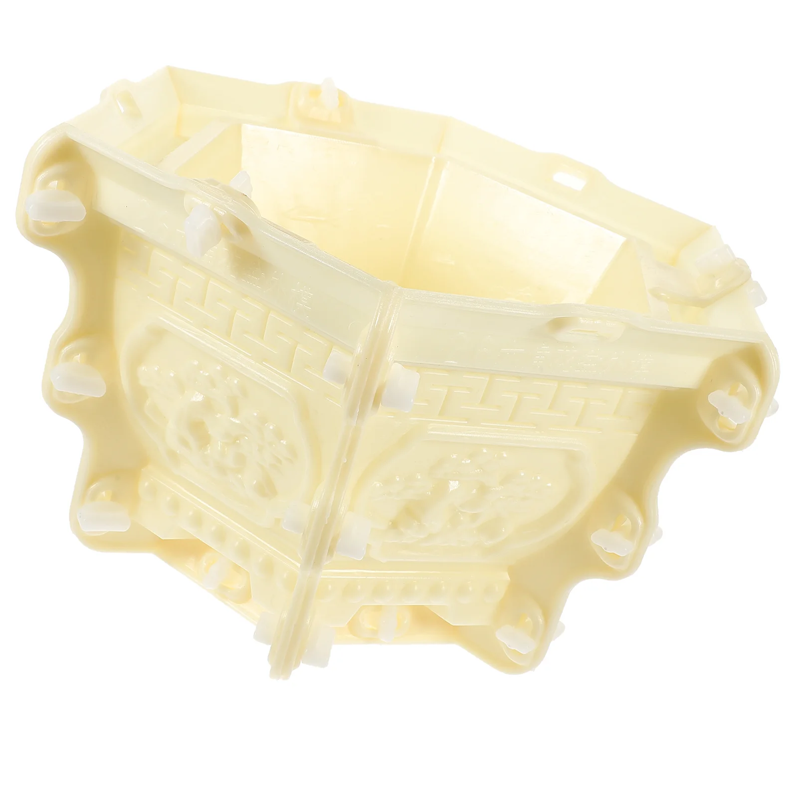 

DIY Flower Pot Mold Plastic Planter Mold Unique Epoxy Mold Washable Bonsai Pot Casting Mold Pot Mold