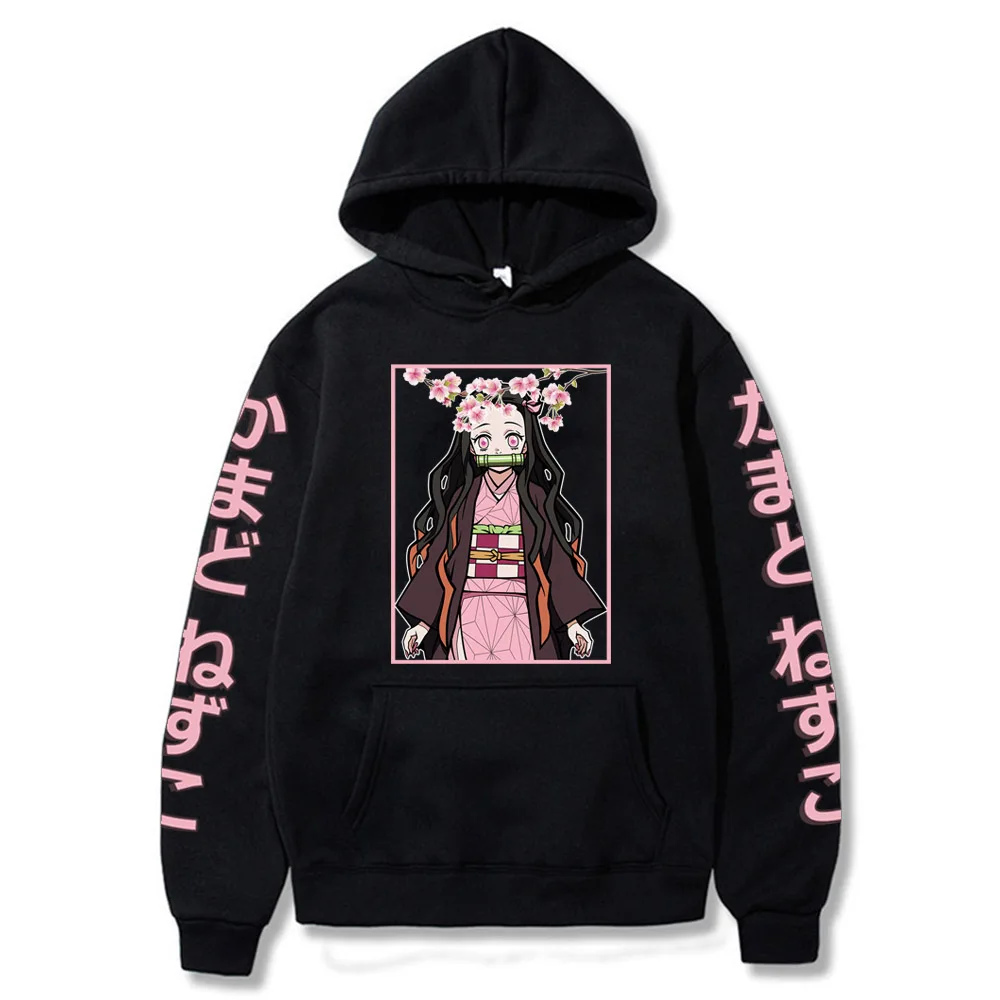

Anime Demon Slayer Hoodies Kamado Nezuko Kimetsu No Yaiba Streetwear Sweatshirts Hoodie Oversized Cozy Tops Pullovers Sudadera