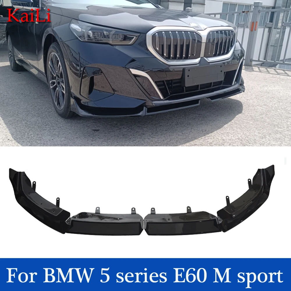 Для BMW 5 серии G60 G61 M Sport 520d 530e 550e i5 M60 2023 2024 Performance Передний бампер Губный спойлер
